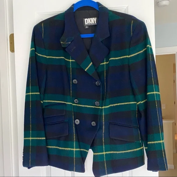 Dkny plaid blazer store